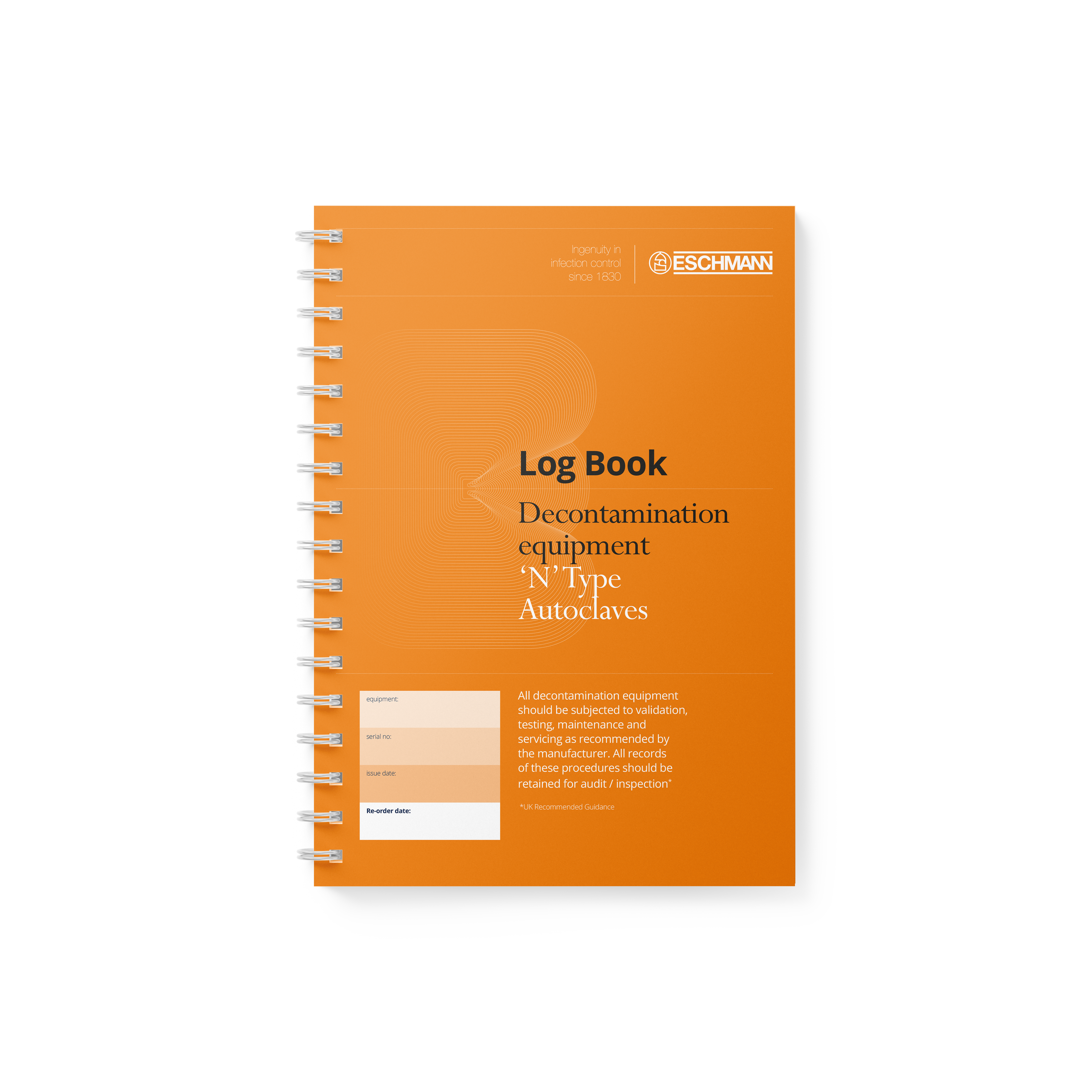 Log Book for N Type Non Vacuum Autoclaves
