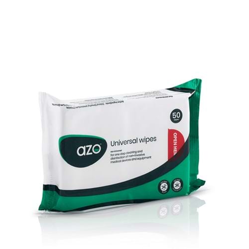 Azo Universal Alcohol Free Cleaning & Disinfectant Wipes Packet (50 wipes)