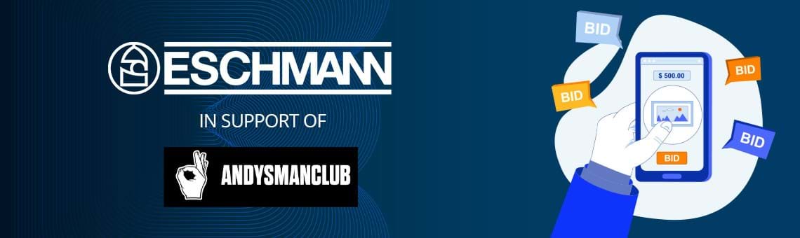 Eschmann online charity auction now open – raising funds for Andy’s Man Club