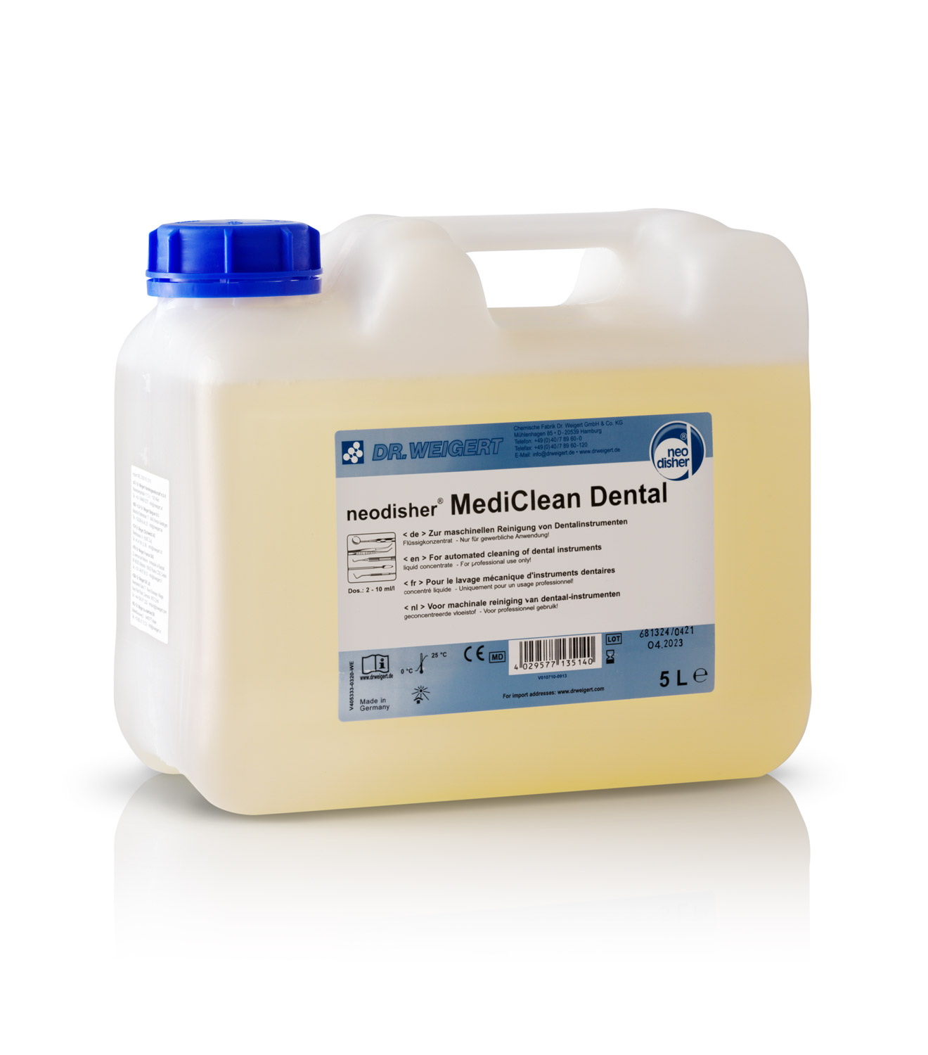 Dr Weigert Neodisher MediClean Detergent 5 Litres (blue top)
